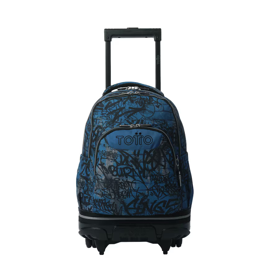 Mochila Trolley Totto Estampado Camuflaje Azul Marino
