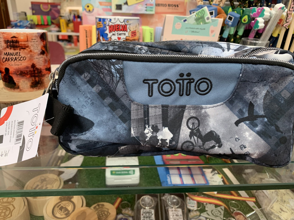 Estuche Totto Agapec azul foto real en tienda