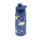 Botella Térmica Sport Glow Up Aurea azul marino con stickers