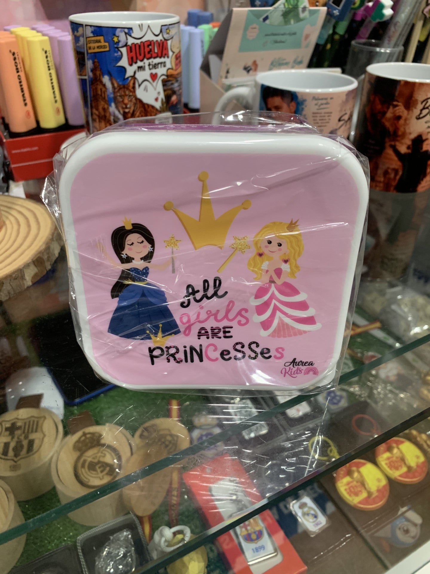 Set 3 tuppers princesas Aurea Kids frontal