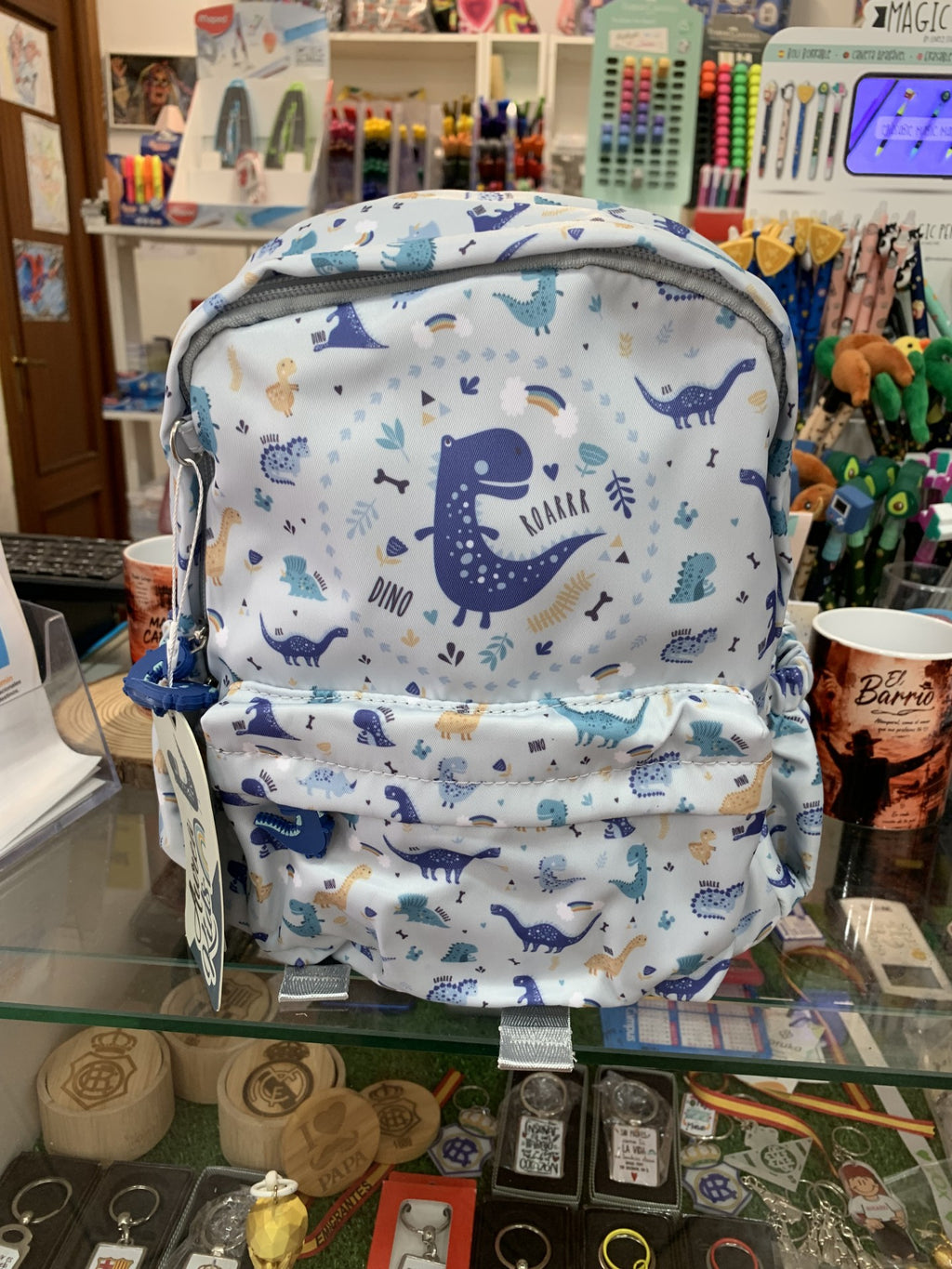 Mochila escolar Aurea Kids dinosaurios DINO ROARRR - vista frontal
