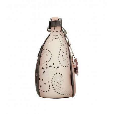 Bolso bandolera Anekke Let Your Feelings Fly - vista lateral con calado