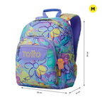 Mochila Escolar Totto Flores