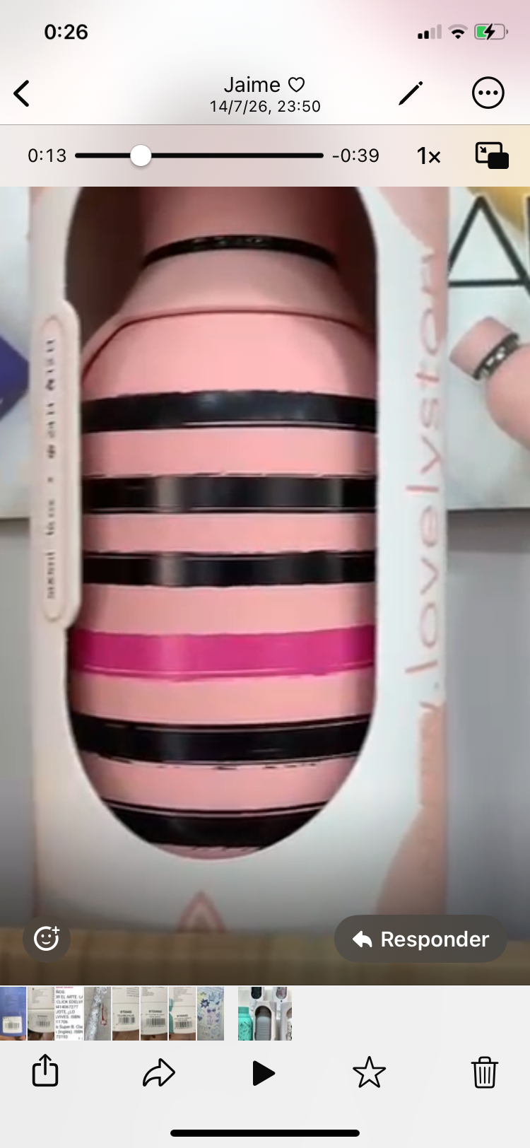 Botella Térmica Stripes Pink - foto principal