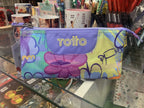 Estuche Totto Multiuso Tablero flores azul lila
