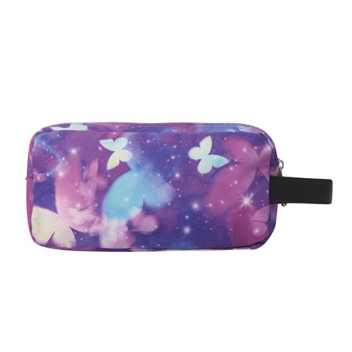 Estuche Triple Totto Galaxia Mariposas - detalle estampado