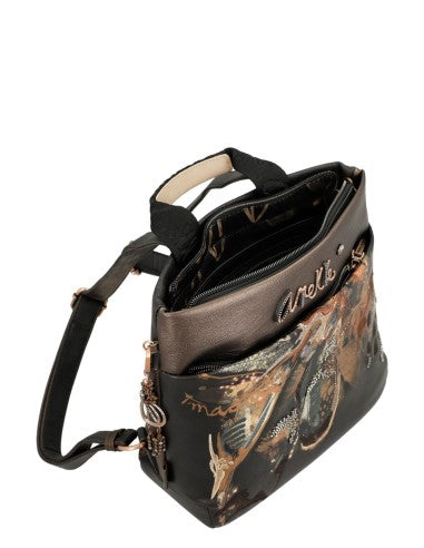 Mochila bolso Anekke - interior abierto con bolsillos