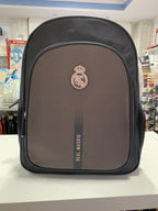 Mochila Escolar Real Madrid Negro Gris Premium Safta
