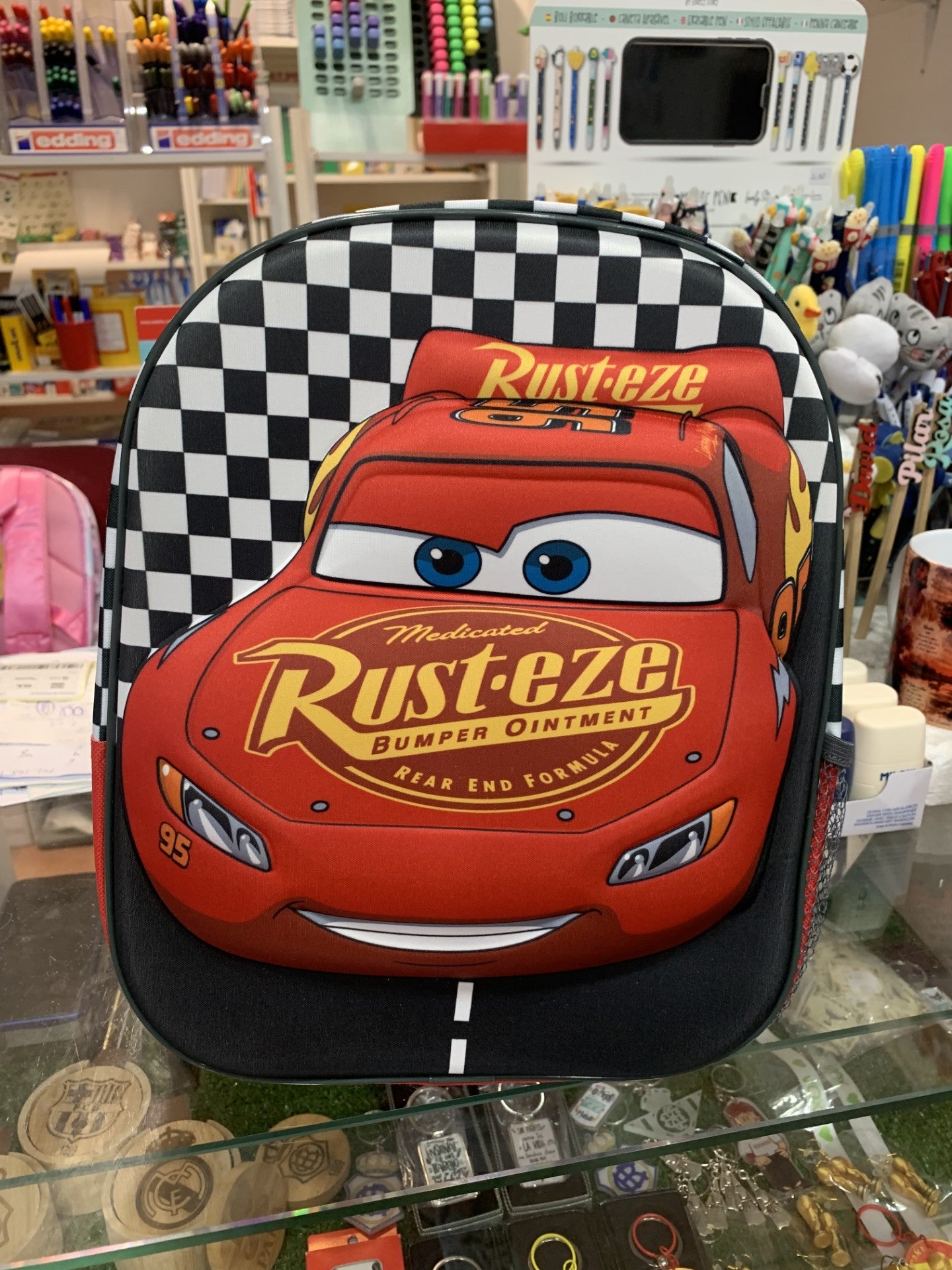Mochila 3D Cars Rayo McQueen - frontal