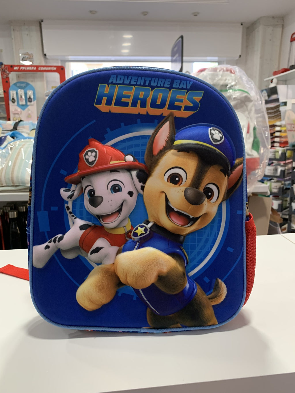 Mochila Patrulla Canina 3D Adventure Bay Heroes - Vista frontal