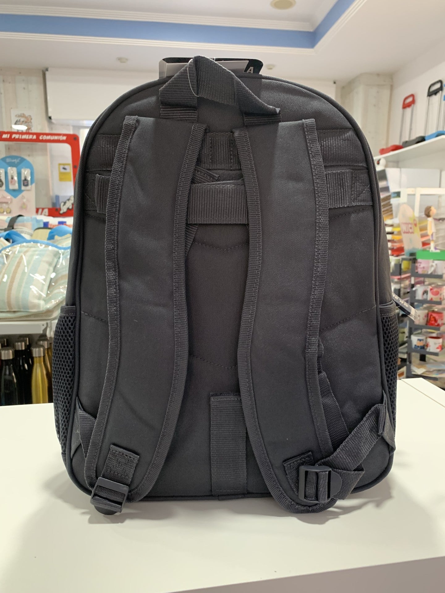 Mochila Escolar Real Madrid Negro Gris Premium Safta