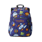 Mochila escolar Totto Espacio Pixel - vista frontal