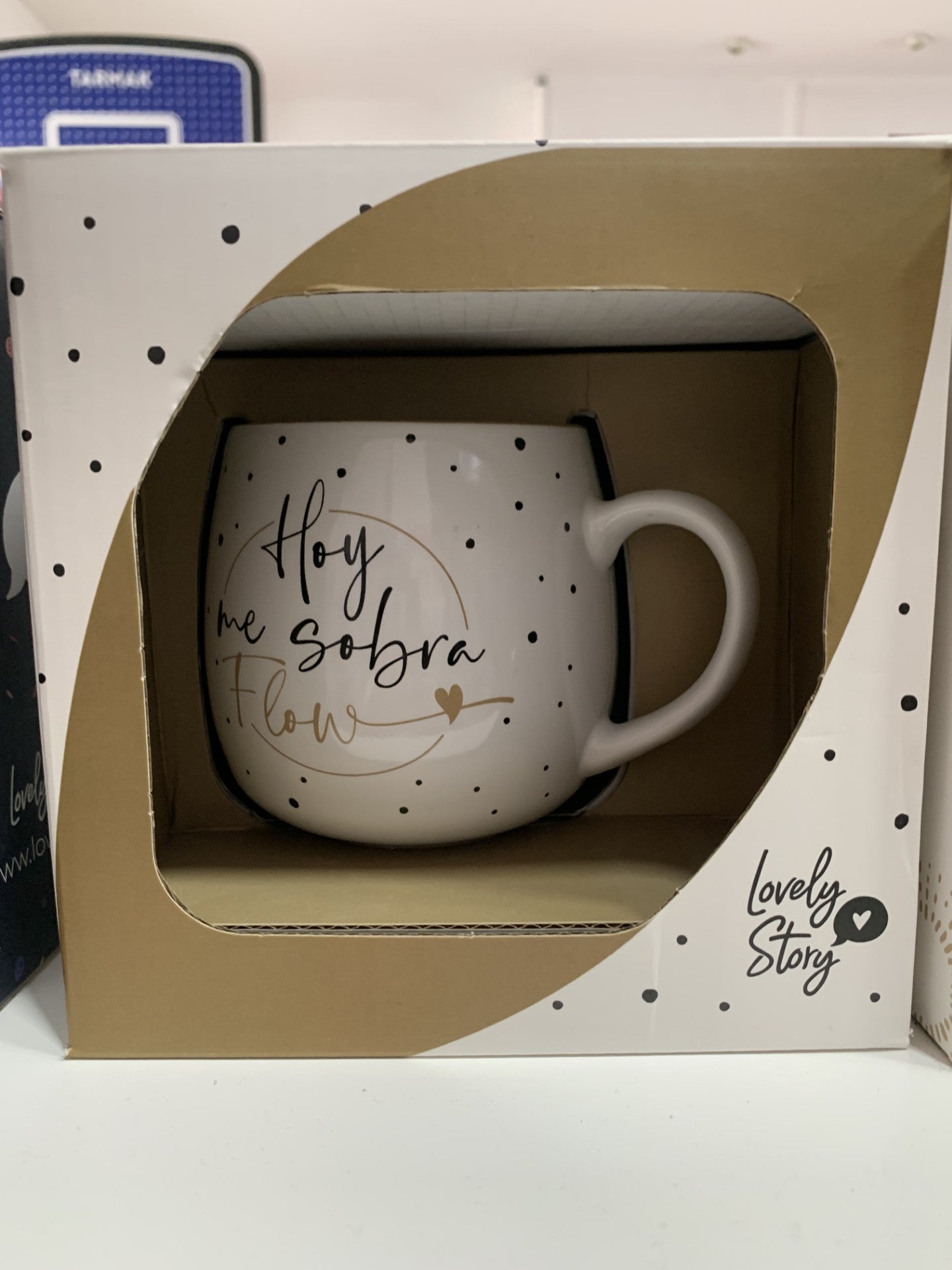 Taza Lovely Story Hoy me sobra flow en caja regalo kraft