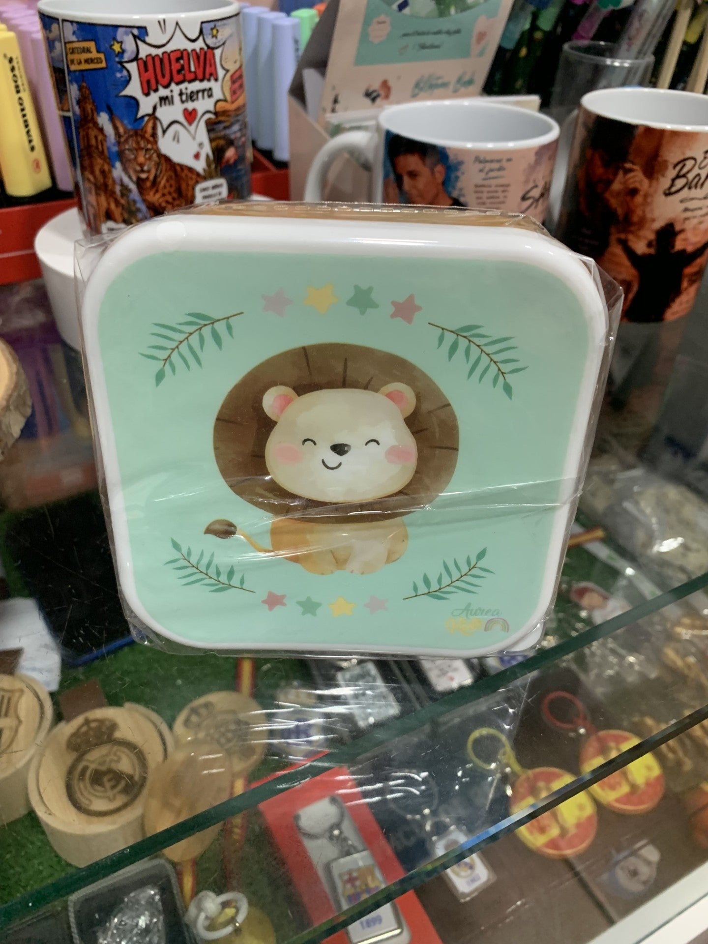 Set 3 tuppers animales Aurea Kids frontal león