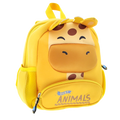 Mochila Escolar Baby Animals Jirafa Amarilla - Vista frontal fondo blanco