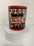 Taza Depeche Mode roja personalizada