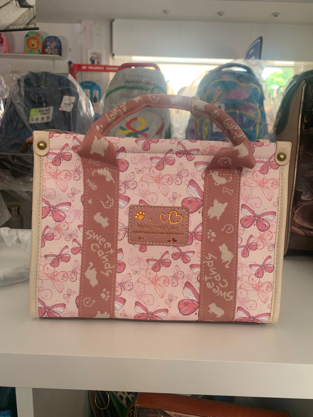 Bolso Sweet Candy Muñequita - vista trasera mariposas