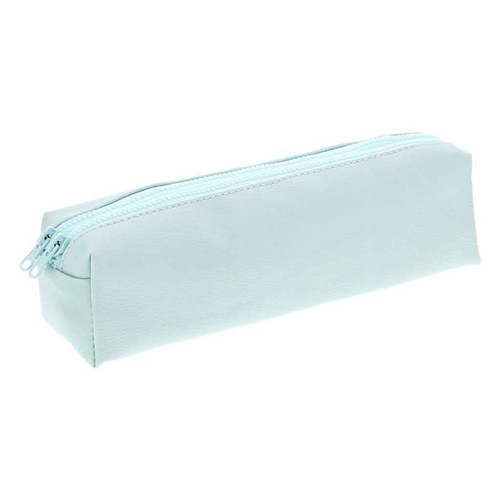 Estuche liso azul menta polipiel Lovely Story fondo blanco