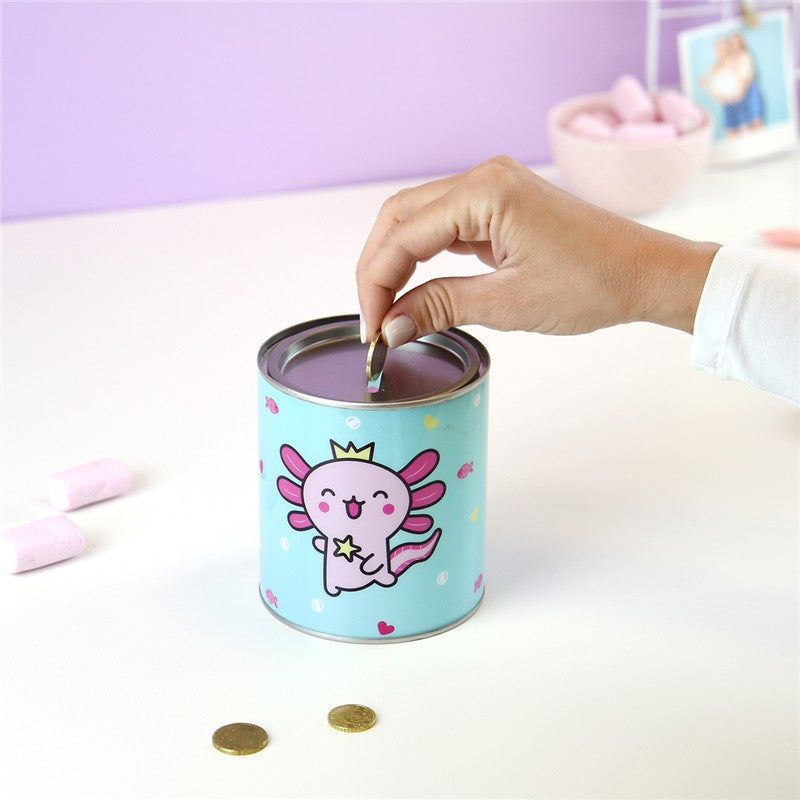 Hucha Axolotl Dream Lovely Story en caja regalo