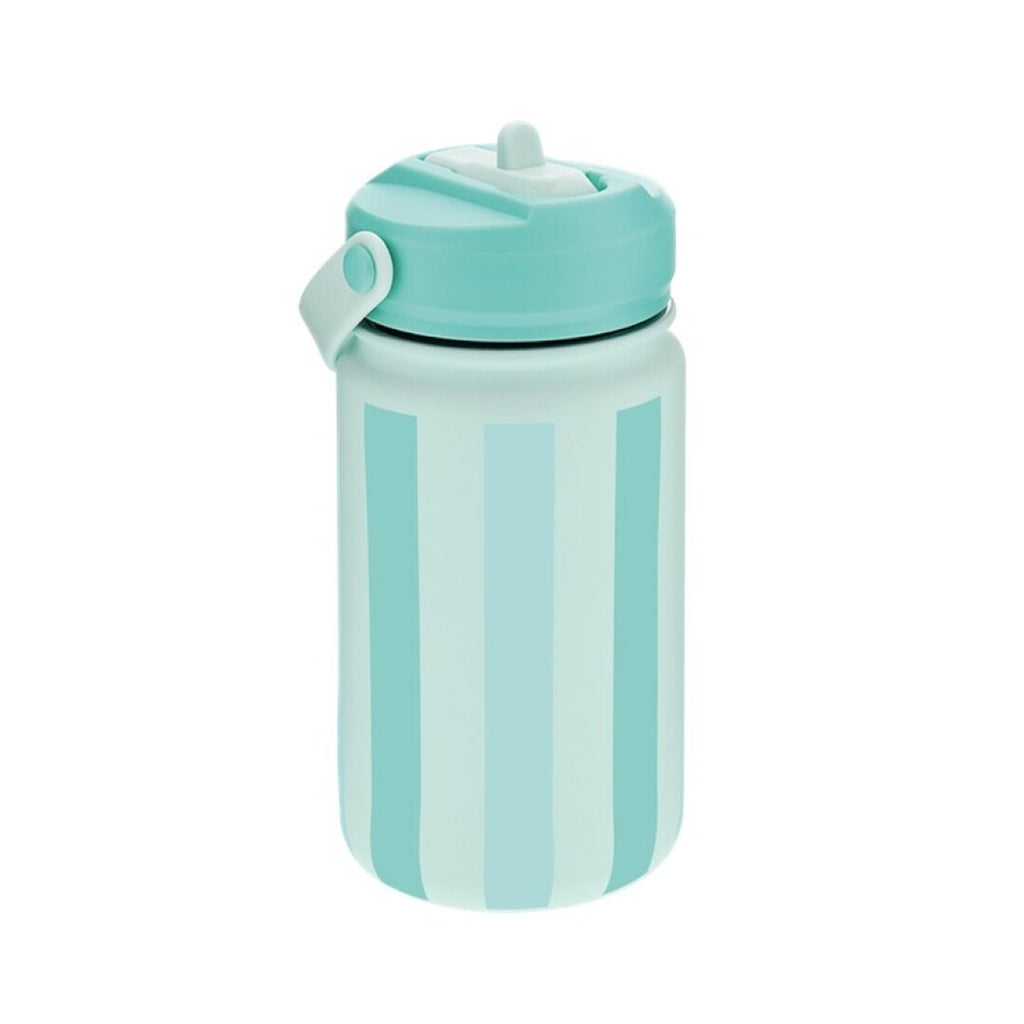 Botella Térmica Infantil 350ml Rayas Menta - foto producto