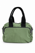 Bolso verde, vista frontal