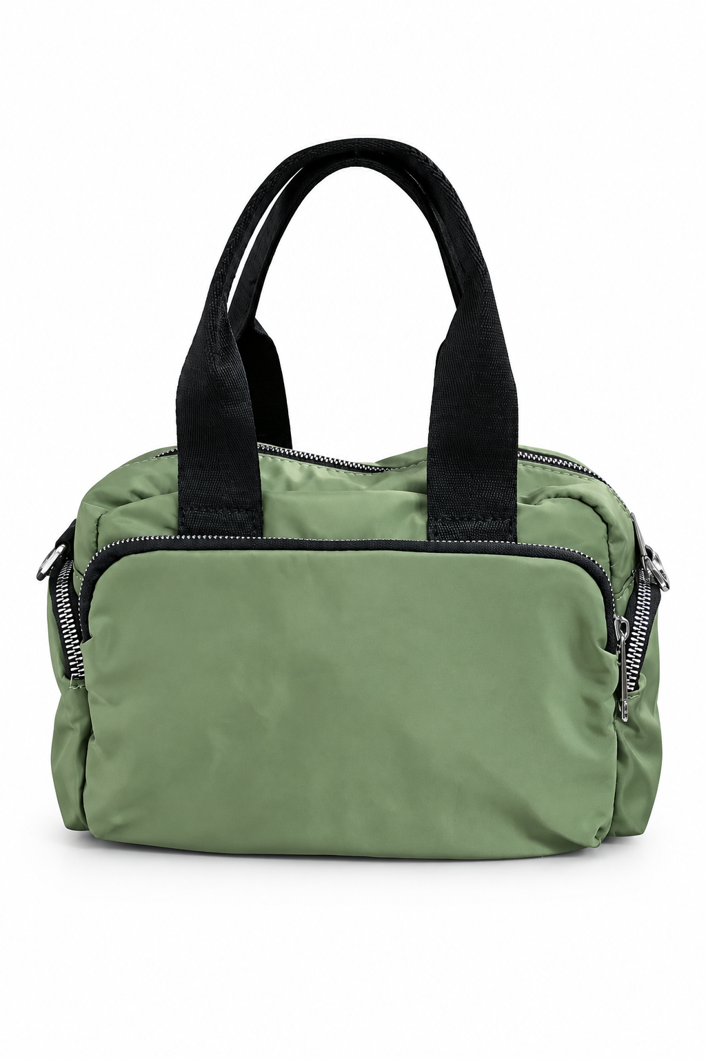 Bolso verde, vista frontal