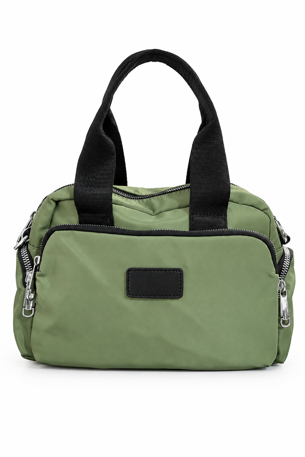 Bolso verde, vista lateral