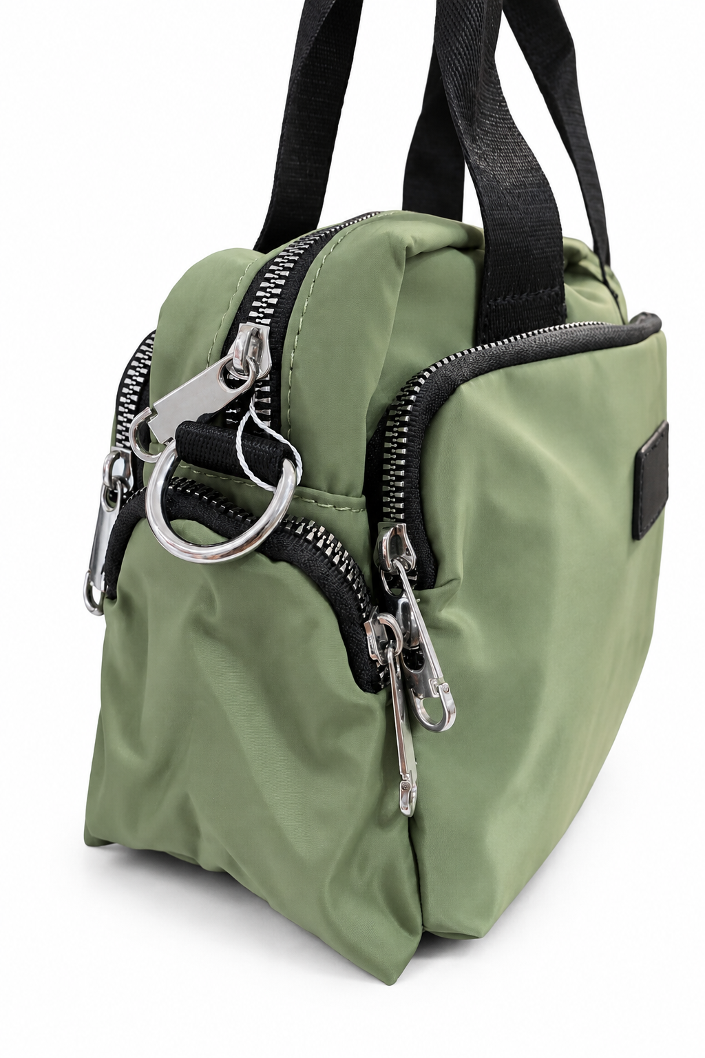 Bolso verde, vista trasera