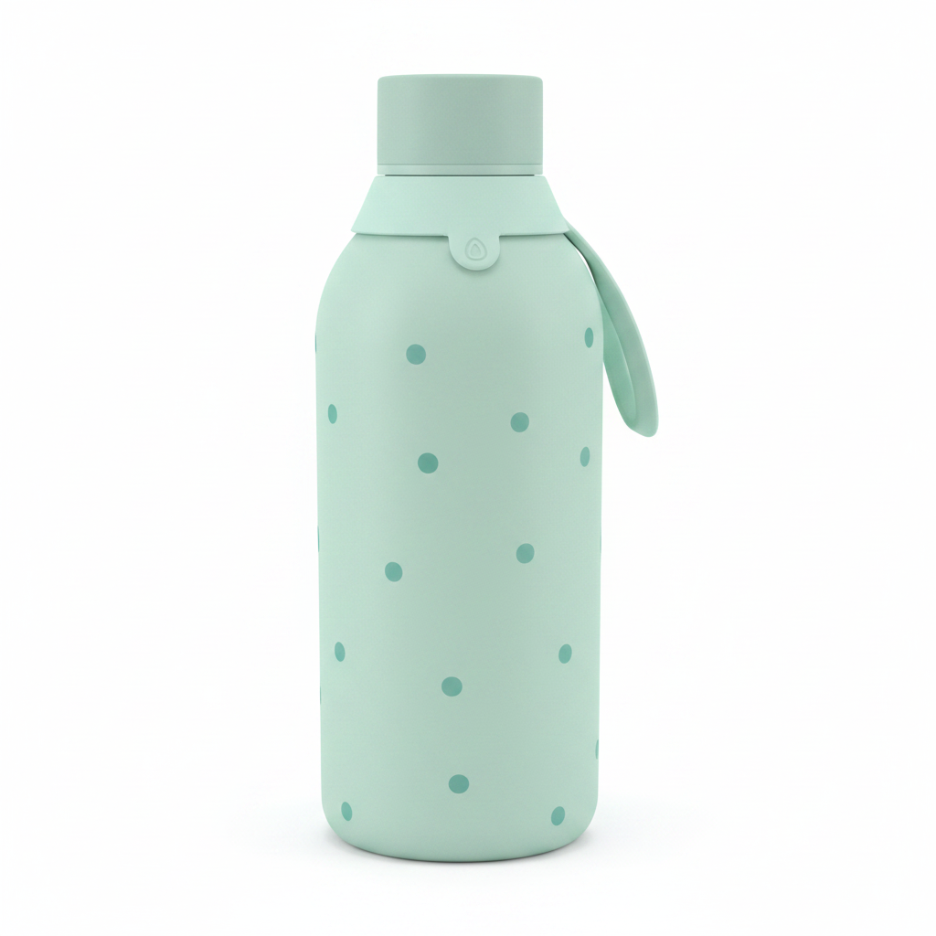 Botella 500ml Mint - fondo blanco fiel