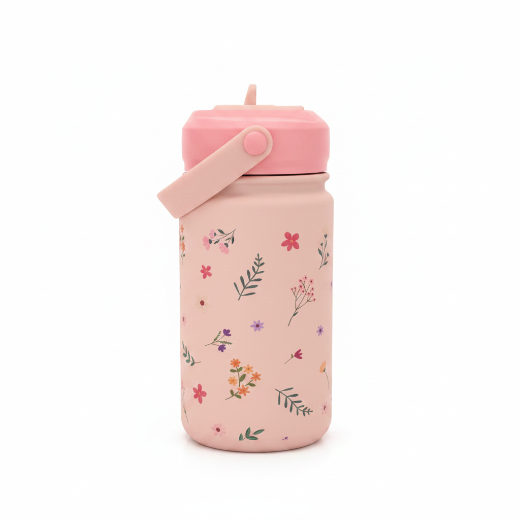 Botella floral rosa palo completa catálogo
