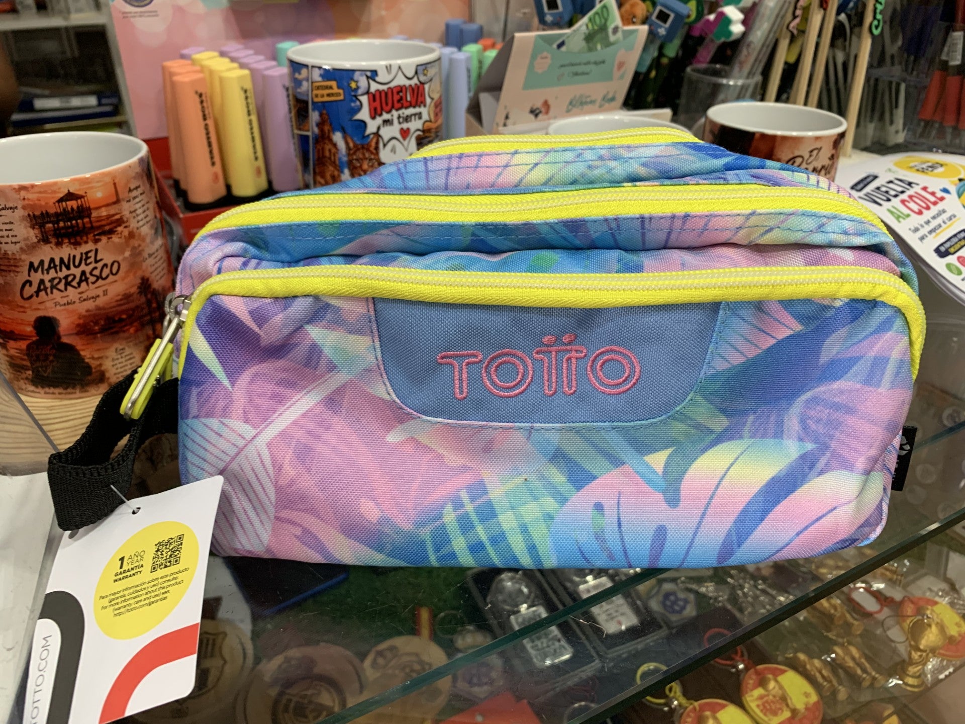 Estuche Totto Agapec frontal estampado tropical