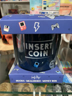 Hucha Insert Coin Lovely Story en caja regalo azul