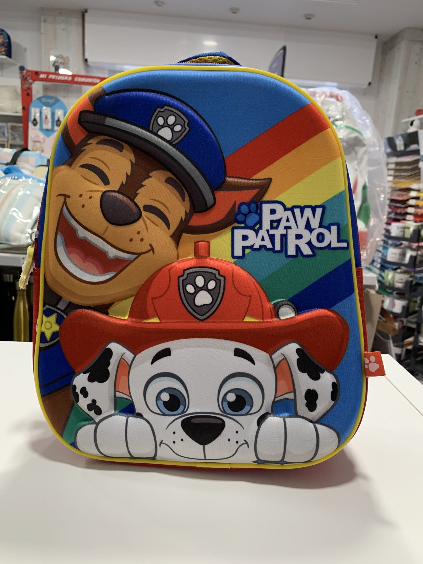 Mochila Paw Patrol 3D Chase y Marshall - vista frontal