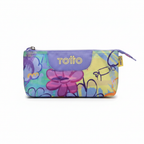Estuche Totto Flores Azul