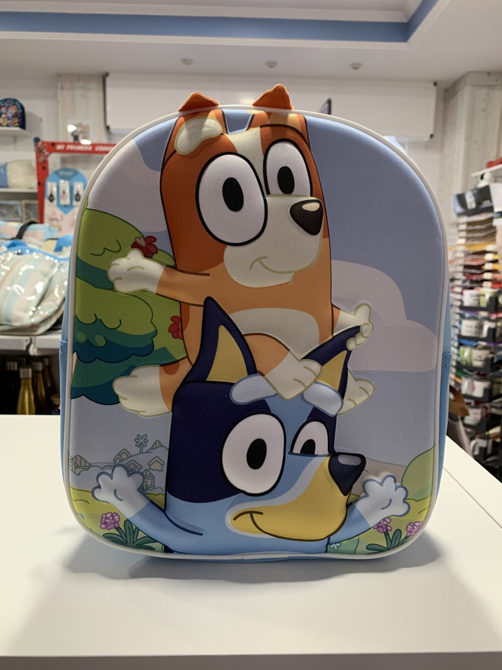 Mochila Bluey 3D - vista frontal