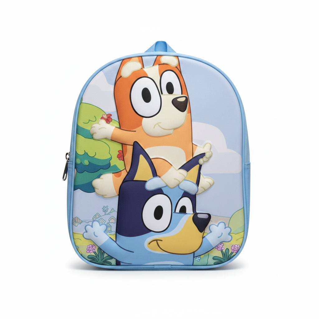 Mochila Bluey 3D fondo blanco