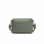 Bolso bandolera acolchado verde, vista trasera