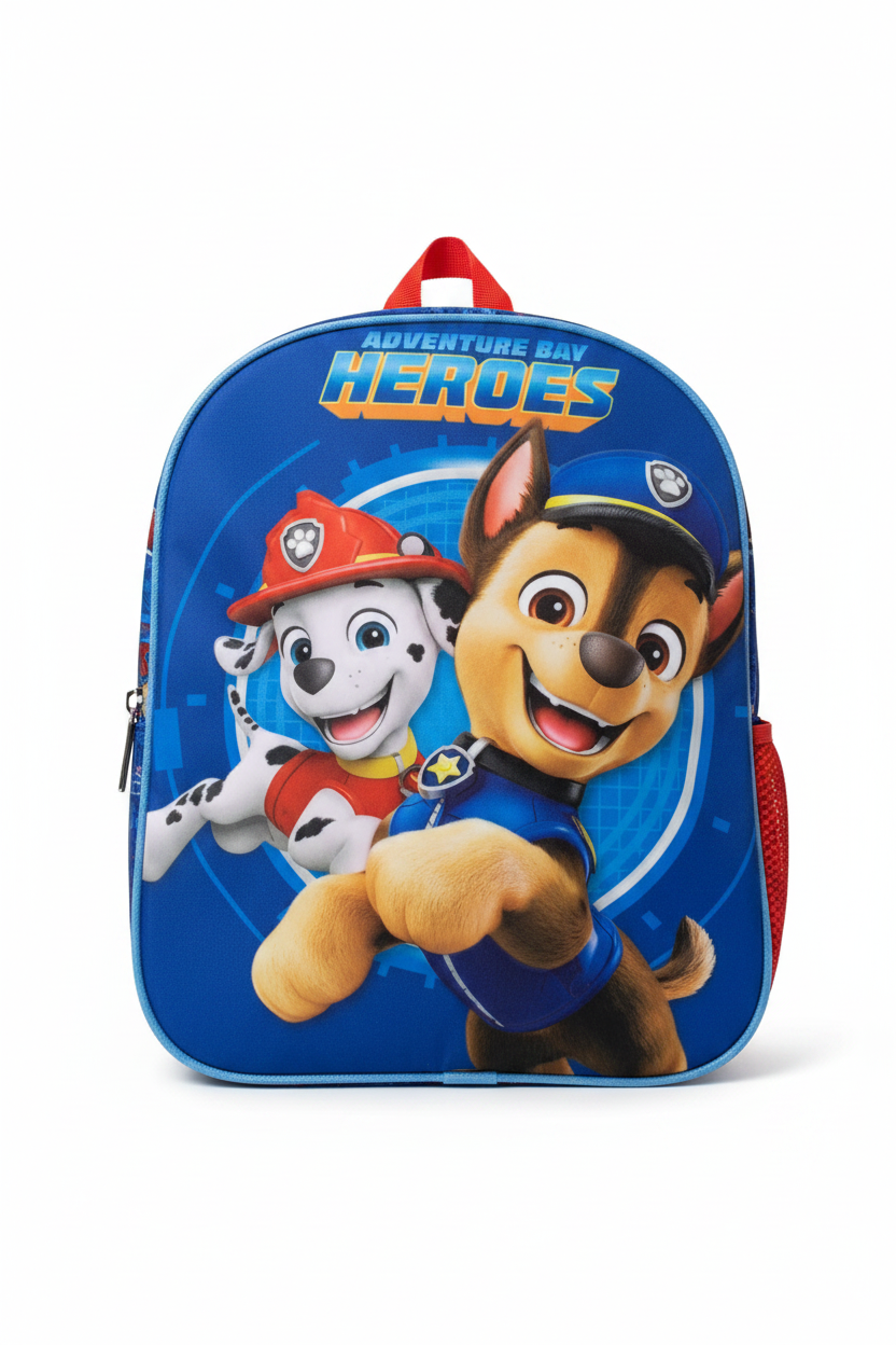 Mochila Patrulla Canina 3D Adventure Bay Heroes - Fondo blanco