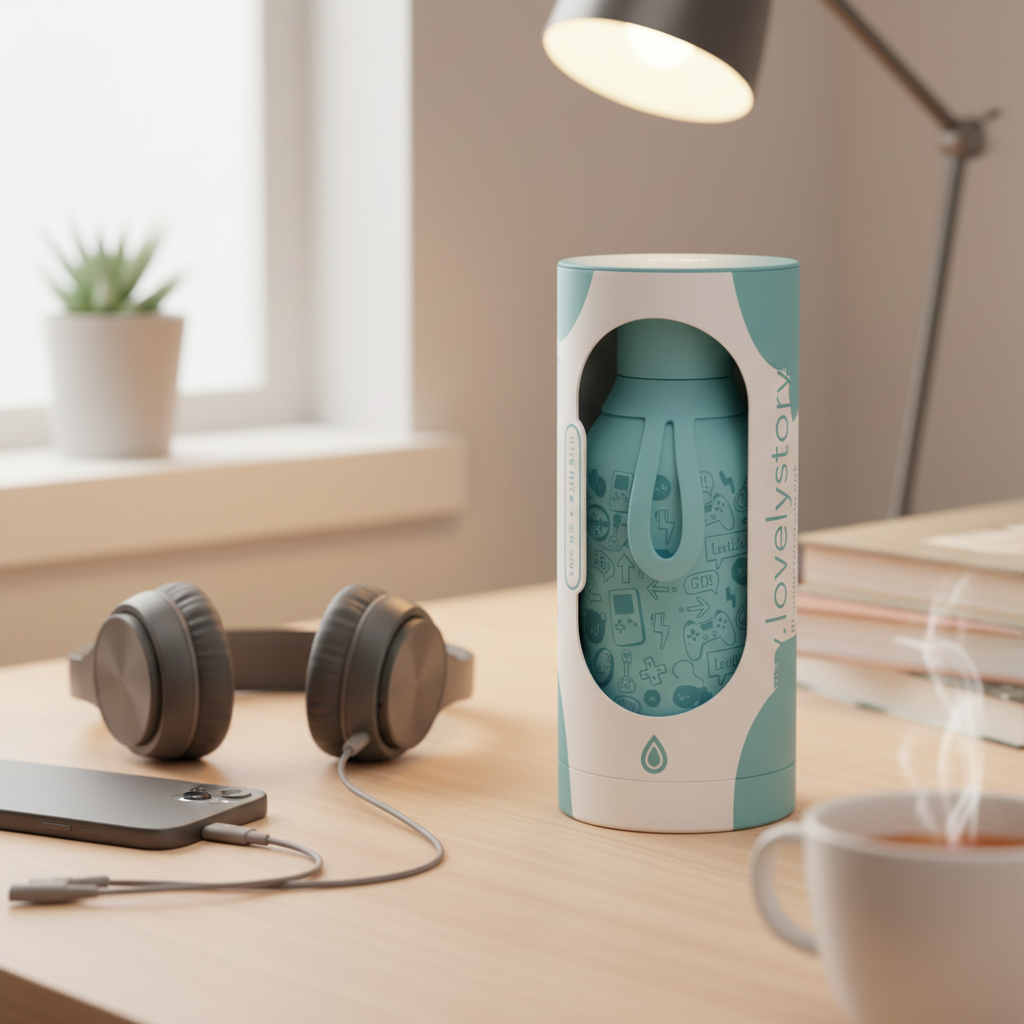 Botella Térmica Doodle Tech Teal - lifestyle