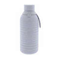 Botella térmica boho gris - fondo blanco