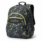 Mochila Escolar Totto Acuareles tres cuartos fondo blanco