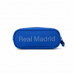 Estuche Triple Real Madrid azul - trasera con escudo