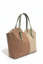 Bolso shopper bicolor Mac & Noa, vista frontal