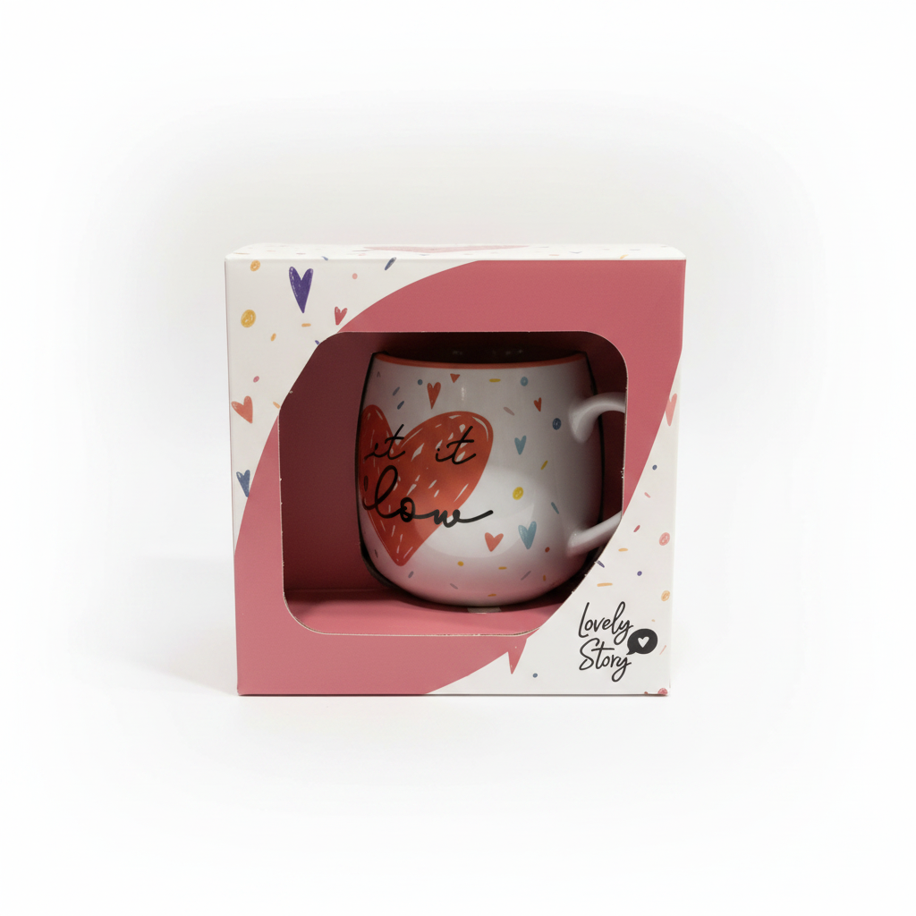 Taza Lovely Story Let it Love con caja regalo