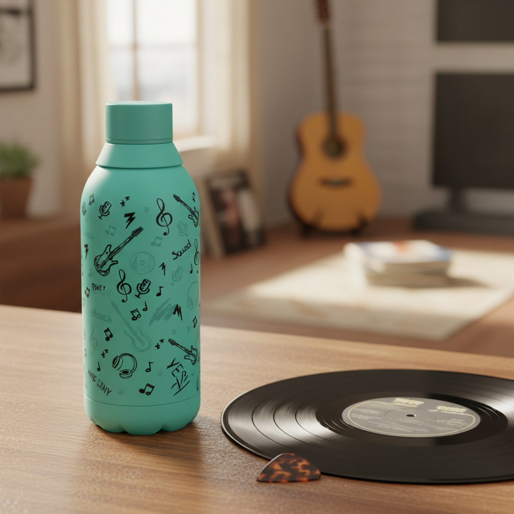 Botella Térmica Doodle Music - lifestyle