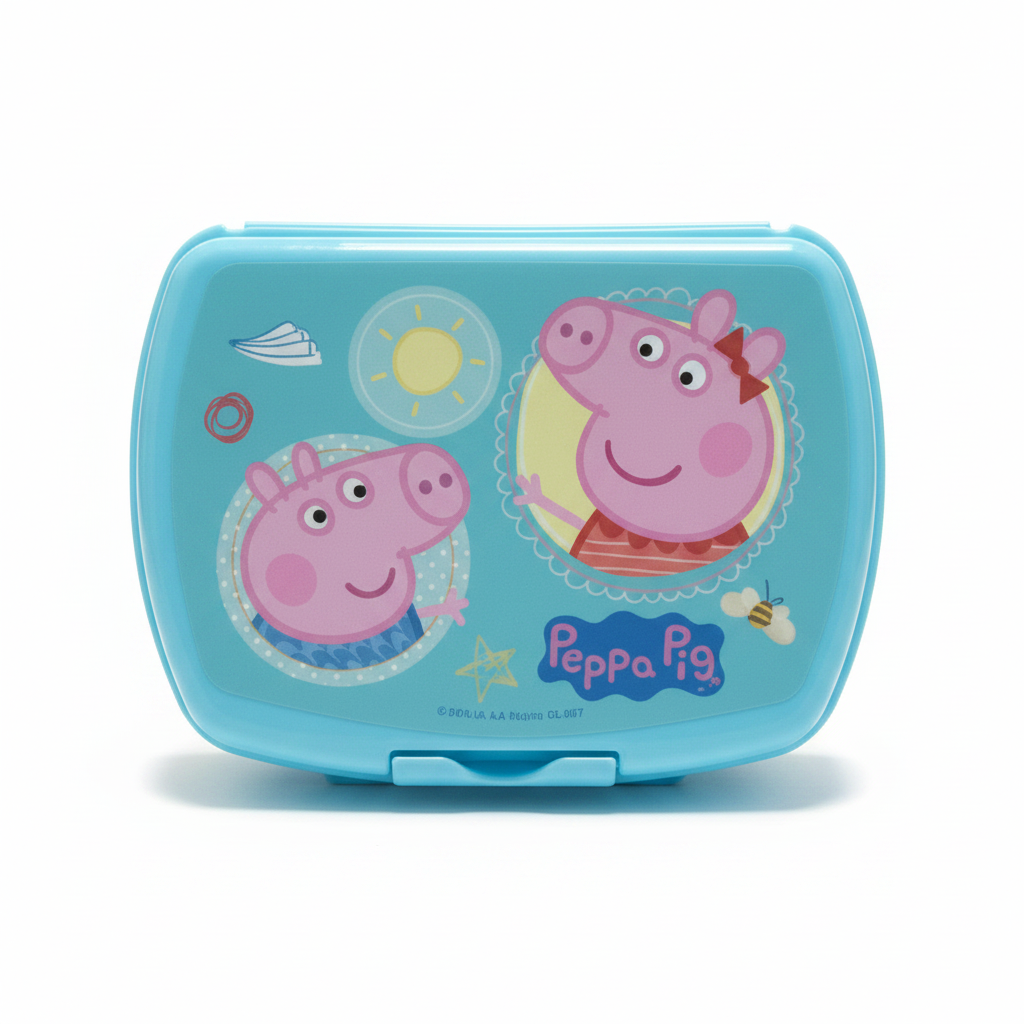 Sandwichera Peppa Pig fondo blanco