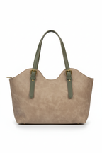 Bolso shopper bicolor Mac & Noa, vista trasera