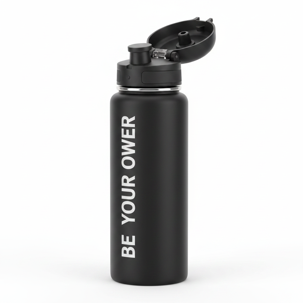 Botella Sport Be Your Power - detalle tapón abierto