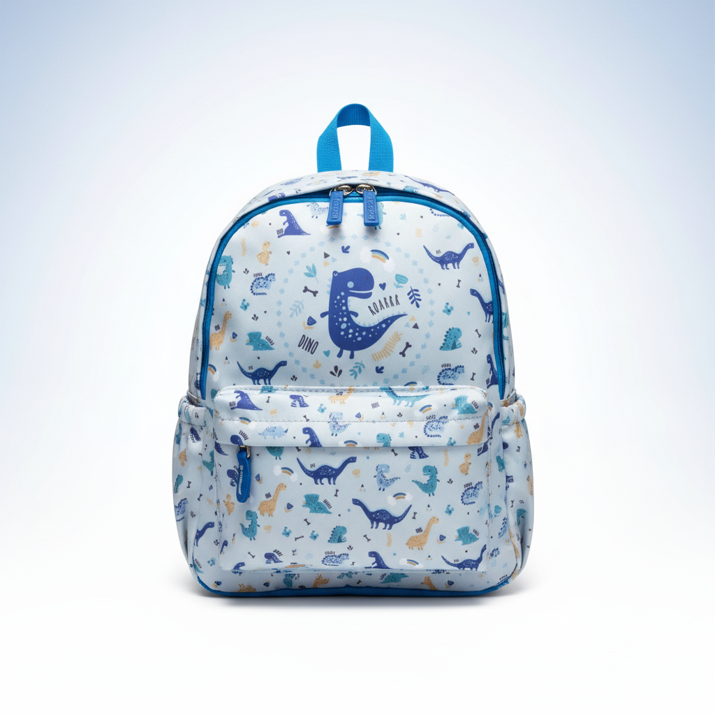 Mochila Escolar Aurea Kids Dinosaurios - fondo blanco