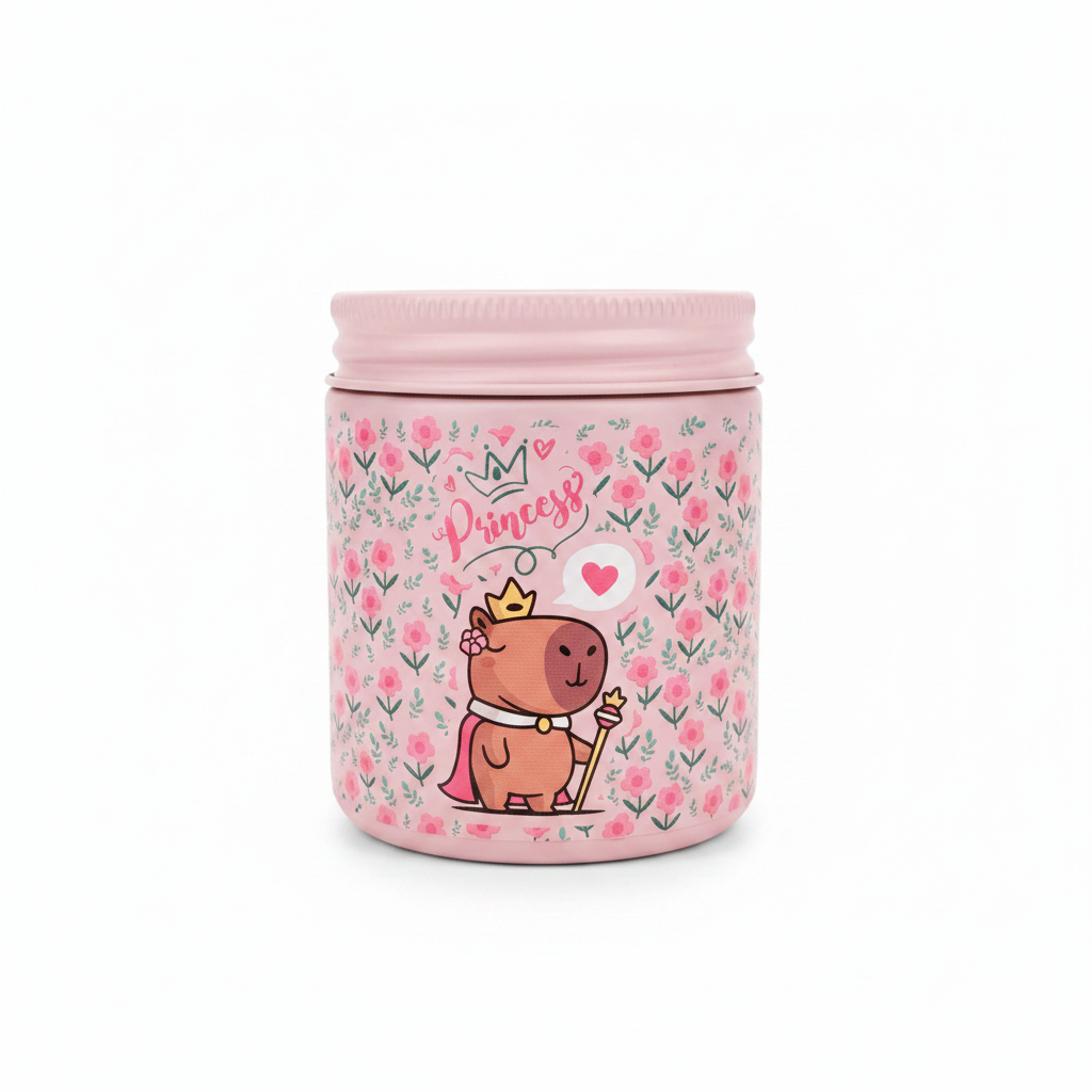 Vela Pink Majesty Capibara - Fondo blanco